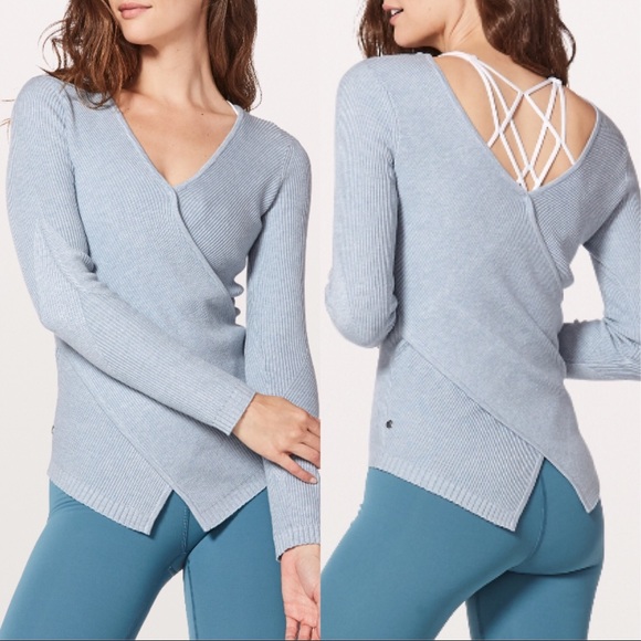 lululemon athletica Sweaters - NWT HRST LULULEMON WRAP IT BACK SWEATER STARLIGHT